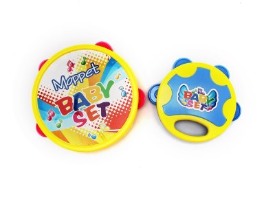 TAMBOURINE (INFANT MUSICAL INSTRUMENT) PINK/BLUE/YELLOW - HP1063245
