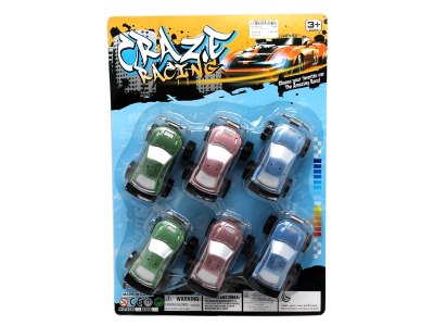 6只装回力越野车 红蓝绿3色混装 - HP1063384