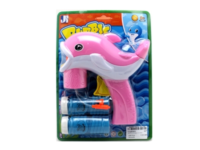 FRICTION DOLPHIN BUBBLE GUN RED/BLUE - HP1063805