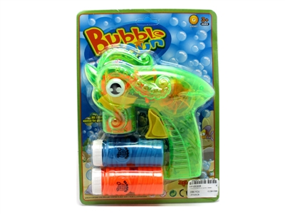 FRICTION OCTOPUS BUBBLE GUN W/LIGHT PINK/GREEN (TRANSPARENT) - HP1063806