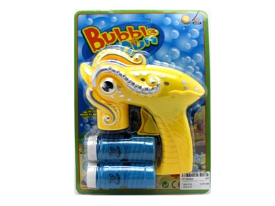 FRICTION OCTOPUS BUBBLE GUN W/LIGHT YELLOW/GREEN  - HP1063808