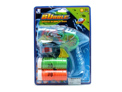 FRICTION BUBBLE GUN W/LIGHT RED/BLUE (TRANSPARENT) - HP1063809