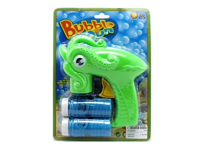 FRICTION OCTOPUS BUBBLE GUN W/LIGHT YELLOW/GREEN  - HP1063812