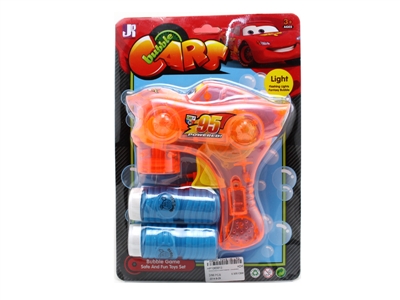 FRICTION BUBBLE GUN W/LIGHT PINK/ORANGE (TRANSPARENT) - HP1063813