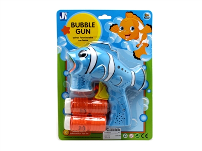FRICTION BUBBLE GUN W/LIGHT BLUE/ORANGE  - HP1063830