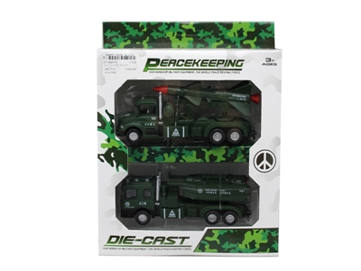 1:60回力合金军事模型火箭车 2只装 - HP1064779