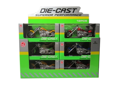 1:18合金模型 哈雷摩托车 12PCS 4款混 - HP1065368