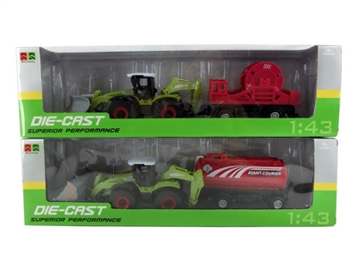 1:43回力合金模型 农夫车+拖板 2款混 - HP1065377