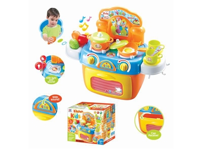 KITCHEN SET W/LIGHT & SOUND YELLOW/BLUE - HP1065962