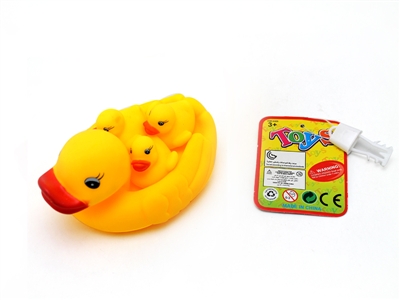 VINYL DUCK W/WHISTLE 4PCS - HP1066198