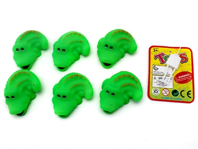 VINYL CROCODILE W/WHISTLE 6PCS - HP1066204