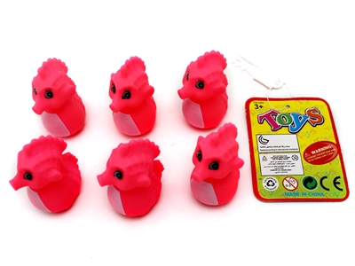 VINYL SEA HORSE W/WHISTLE 6PCS - HP1066206