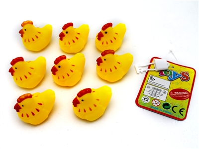 VINYL HEN W/WHISTLE 6PCS - HP1066214