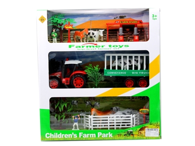 FRICTION FARMER CAR RED/GREEN - HP1066434