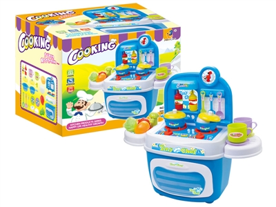 KITCHEN SET W/LIGHT & MUSIC BLUE NOT INCLUDE BATTERY - HP1066614