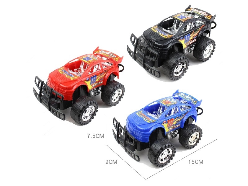 FRICTION CROSS COUNTRY RACING CAR RED/BLUE/BLACK - HP1066961