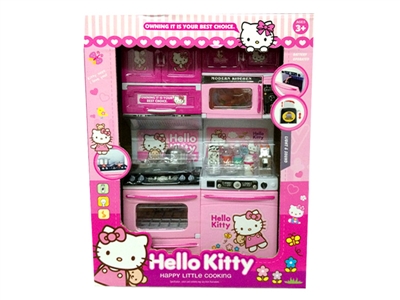 HELLO KITTY KITCHEN SET LIGHT&MUSIC 3*AG13 INCLUDED  - HP1066986