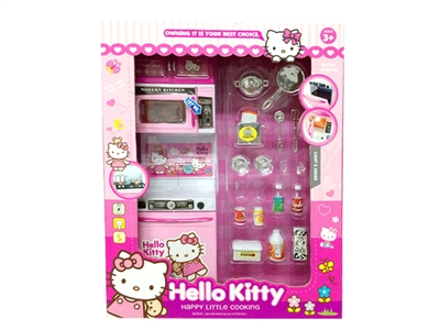 HELLO KITTY KITCHEN SET LIGHT&MUSIC 3*AG13 INCLUDED 2ASST - HP1066988