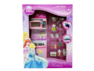 DISNEY KITCHEN SET LIGHT&MUSIC 3*AG13 INCLUDED 2ASST  - HP1066991