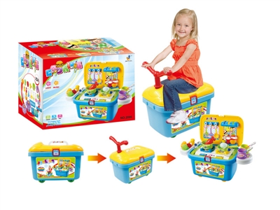 KITCHEN SET W/LIGHT & MUSIC （BLUE PULLEY） - HP1067064