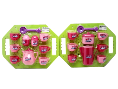 FOLD BASKET W/TEA SET 2ASST - HP1068350