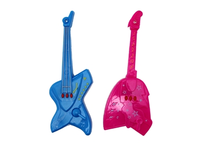 B/O GUITAR W/LIGHT & MUSIC INCLUDE BATTERY 2ASST RED/BLUE - HP1068362