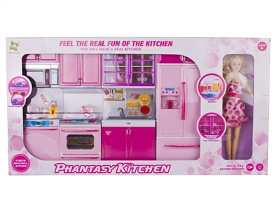 KITCHEN SET W/LIGHT & MUSIC INCLUDE BATTERY - HP1068720