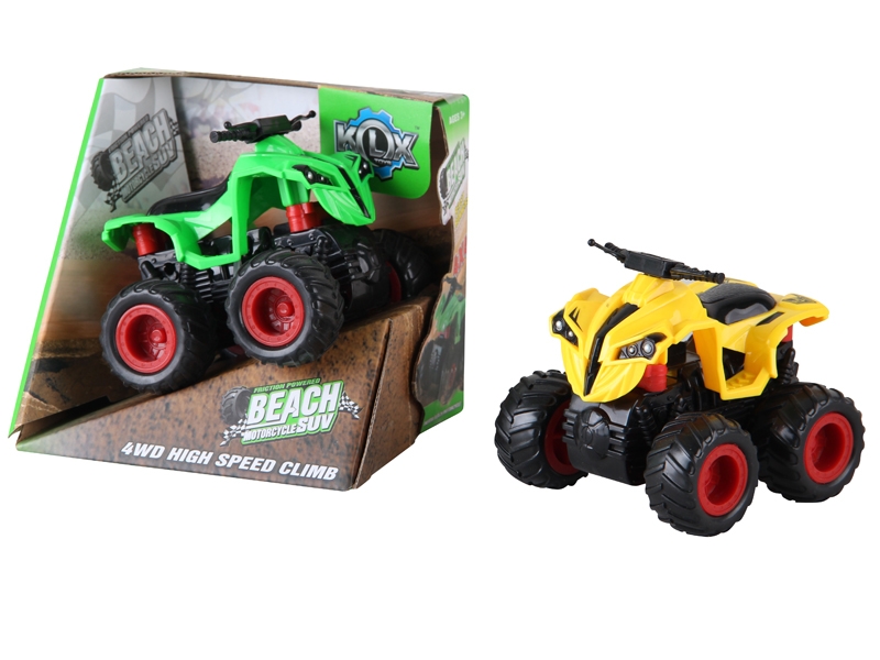 FRICTION 4WD MOTORCYCLE YELLOW/GREEN - HP1069080