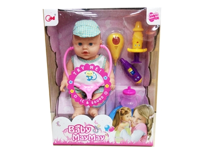 30CM PLASTIC BODY DOLL W/ACCESSORIES & 6 SOUNDS IC - HP1069912