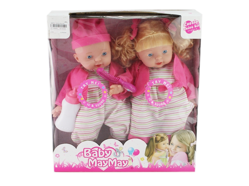 36CM COTTON BODY DOLL W/IC 2PCS - HP1069934