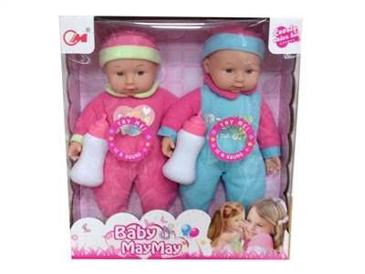 36CM COTTON BODY DOLL W/IC 2PCS - HP1069937