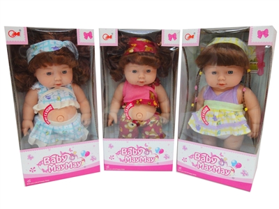 30CM PLASTIC BODY DOLL W/ IC,3ASST - HP1069961