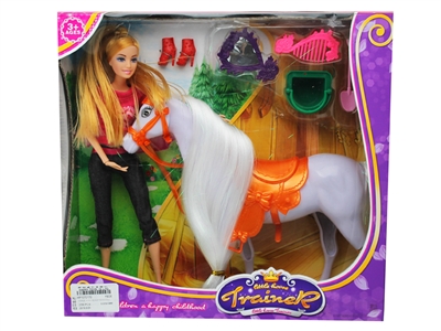 HORSE W/ACCESSORIES & DOLL - HP1070170