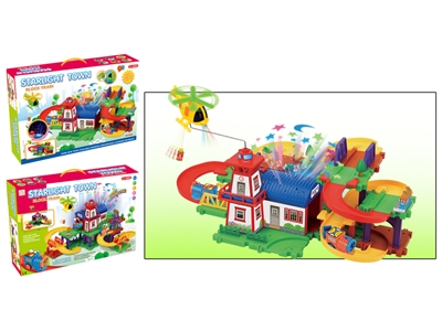 B/O TRAIN W/BUILDING BLOCK 58PCS W/LIGHT & MUSIC - HP1071020
