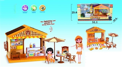 咖啡屋（带灯光音乐） - HP1071354