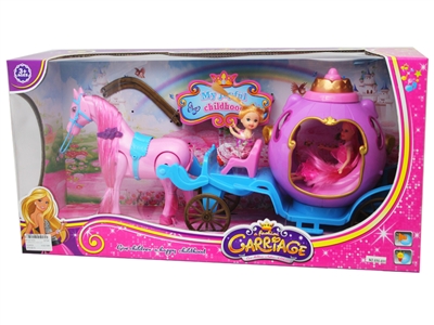 B/O CARRIAGE W/DOLL & MUSIC & LIGHT - HP1071570