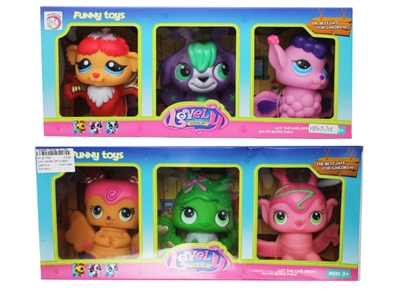 VINYL ANIMAL 3PCS 2ASST - HP1071705