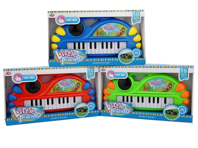 ELECTRONIC ORGAN W/3D LIGHT,BLUE/RED/GREEN - HP1071759