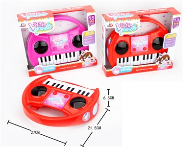 ELECTRONIC ORGAN W/3D LIGHT,RED/PURPLE - HP1071787