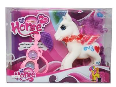 VINYL HORSE SET W/LIGHT & MUSIC 2COLOR - HP1071839