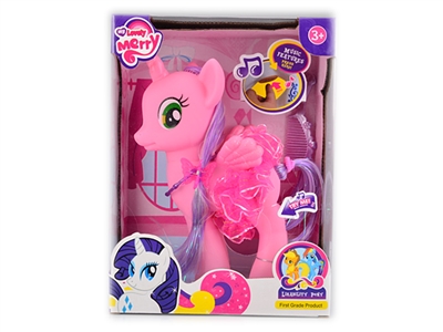 VINYL HORSE W/LIGHT & MUSIC INCLUDED BATTERY  - HP1071853