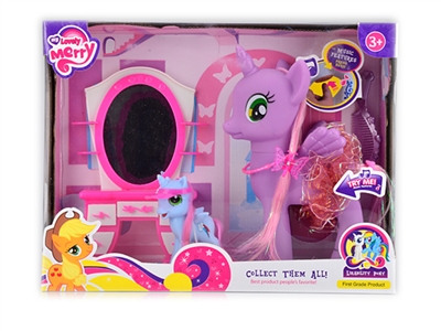 VINYL HORSE W/LIGHT & MUSIC INCLUDED BATTERY  - HP1071857