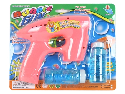 B/O BUBBLE GUN WITH 2 BOTTLE LIQUID - HP1072053