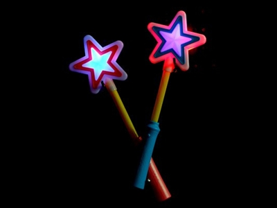 FLASHING STAR WAND W/MUSIC - HP1072129
