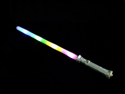 FLASHING WAND，SILVER HANDLE，4 COLOUR LED，SOUND - HP1072133