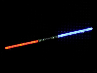 DOUBLE FLASHING WAND W/MUSIC，ELECTROPLATE HANDLE，24 LED - HP1072154