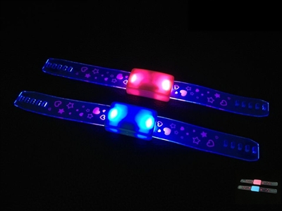 FLASHING WRIST STARP，2 COLOUR ASST - HP1072230