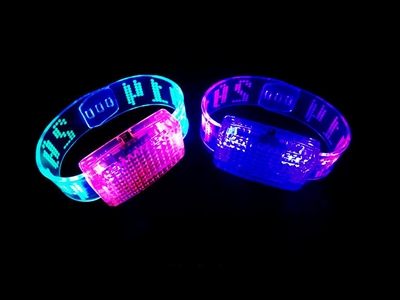 FLASHING WRIST STARP，2 COLOUR ASST - HP1072232