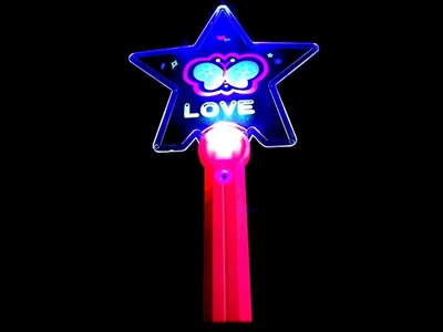 FLASHING FIVE STAR FAN，2 LED，2 COLOUR - HP1072233