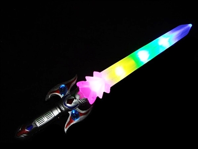 FLASHING SWORD W/MUSIC，COLOURFUL HANDLE - HP1072238